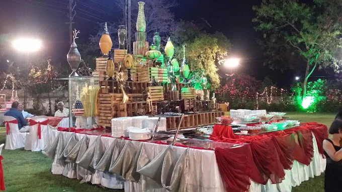 Event seating and food area